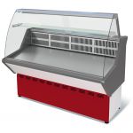 Витрина холодильная среднетемпературная ВХС-1,0 Нова (с гнутым стеклом,нерж.)
