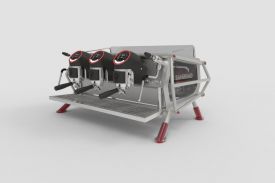 Кофемашина Sanremo Cafe Racer Naked 3 гр. сталь-красная